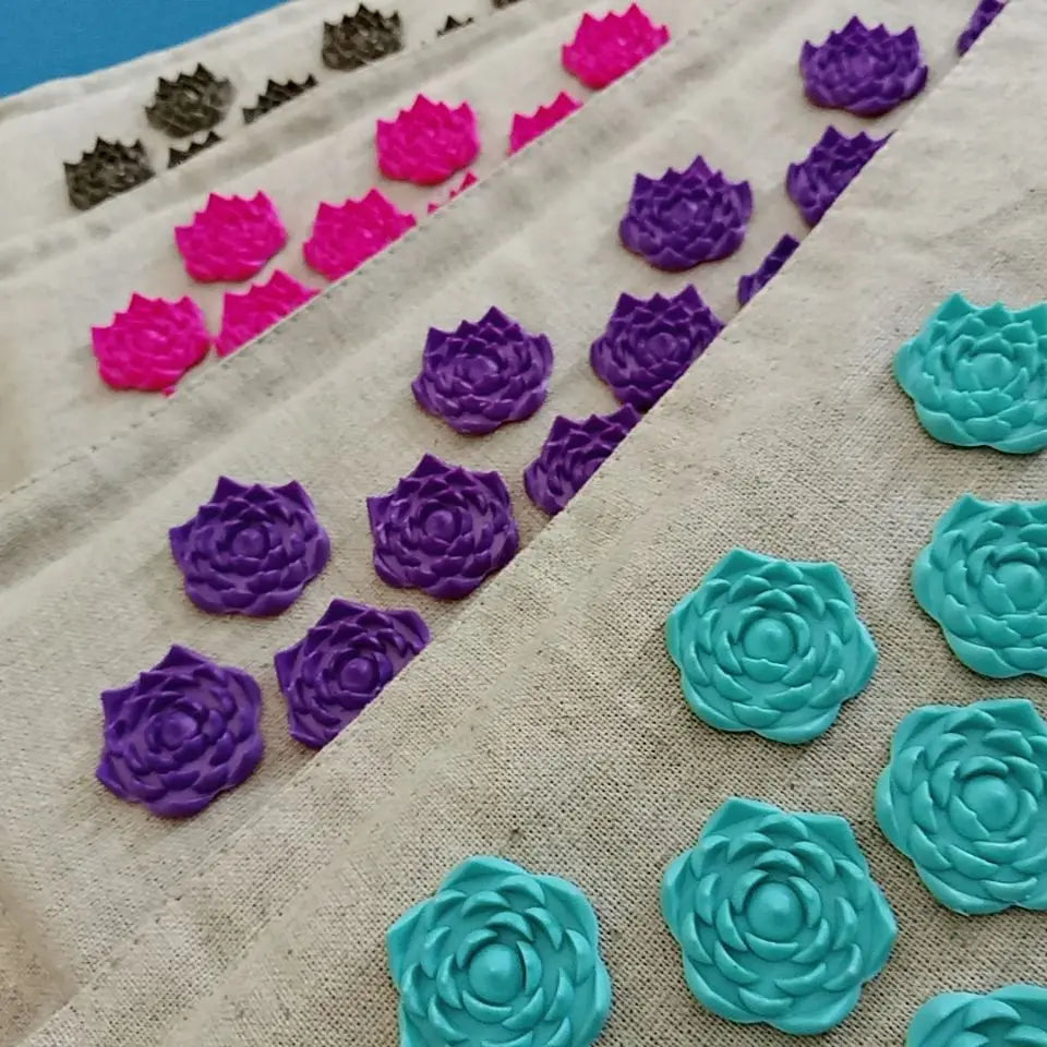 Acupressuur Mat + Kussen White Blue