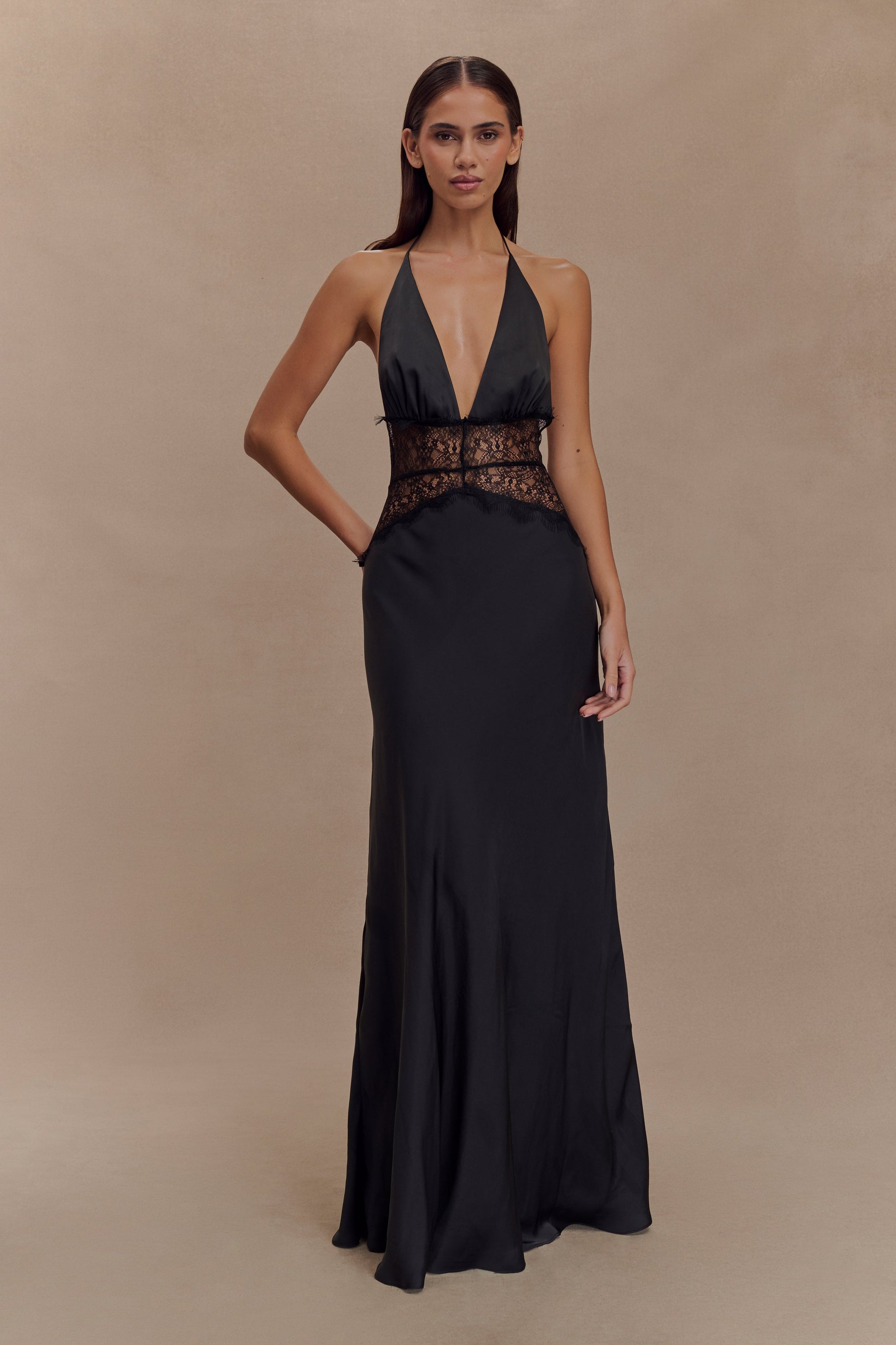 Noiréa Lace & Satin Dress