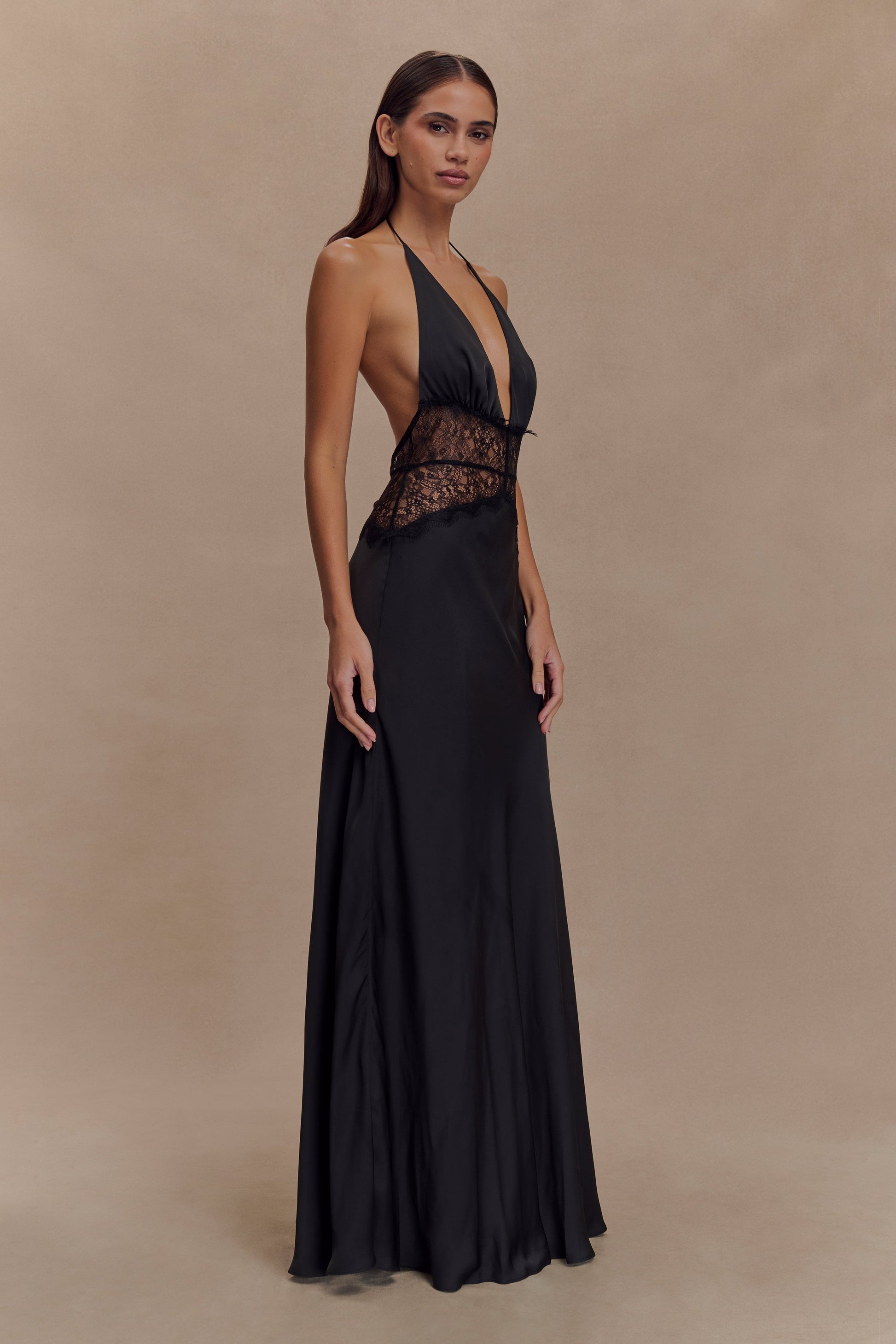 Noiréa Lace & Satin Dress